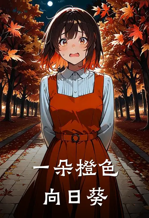 一朵橙色向日葵