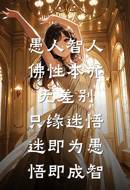 愚人智人,佛性本亦无差别,只缘迷悟,迷即为愚,悟即成智