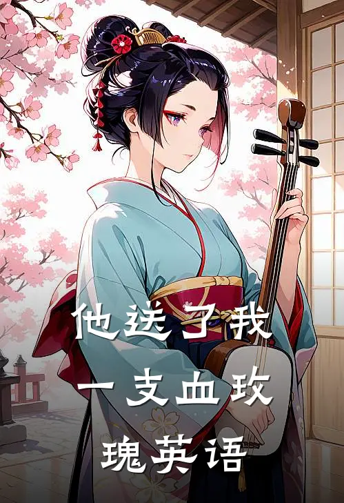 他送了我一支血玫瑰英语